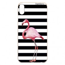 Capa para iPhone X e XS Case2you - Flamingo Listrado